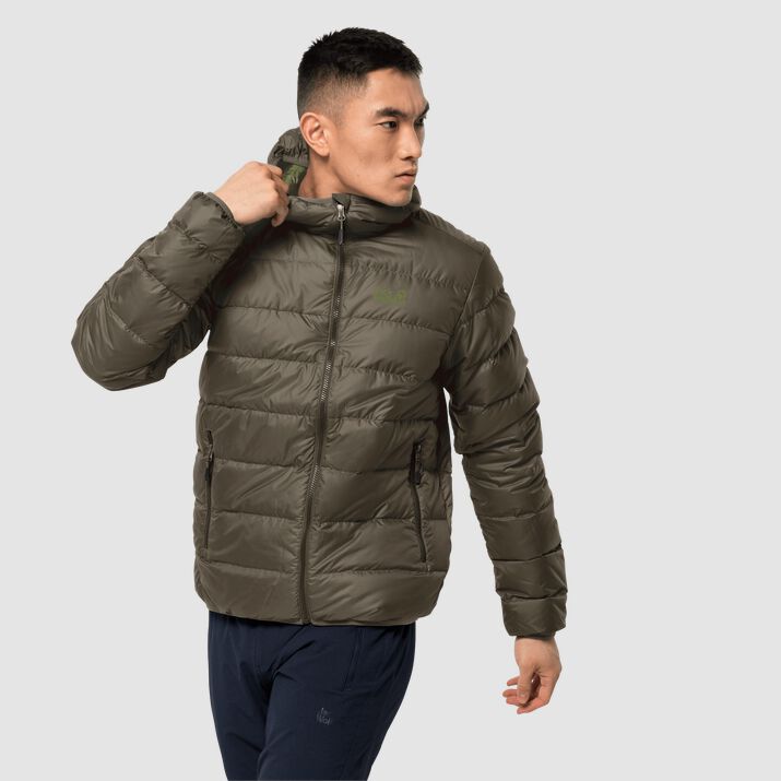 Chamarra Pluma Jack Wolfskin Helium Hombre Verdes Oscuro Mexico-2317814